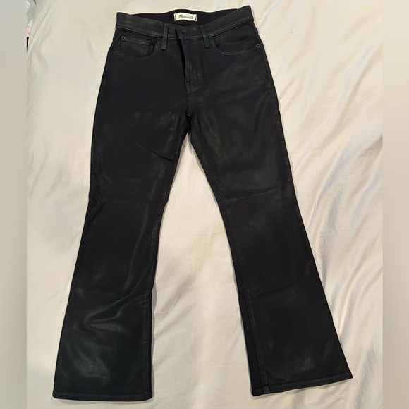 Madewell Bootcut Coated Black Jeans- Size 28 - Picture 2 of 5